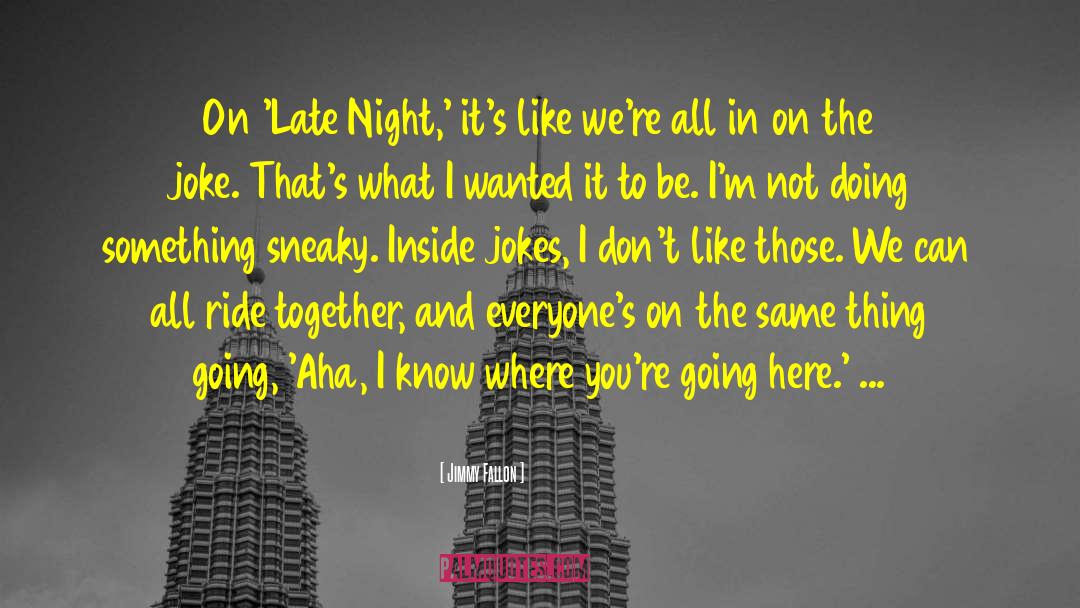 Jimmy Fallon Quotes: On 'Late Night,' it's like