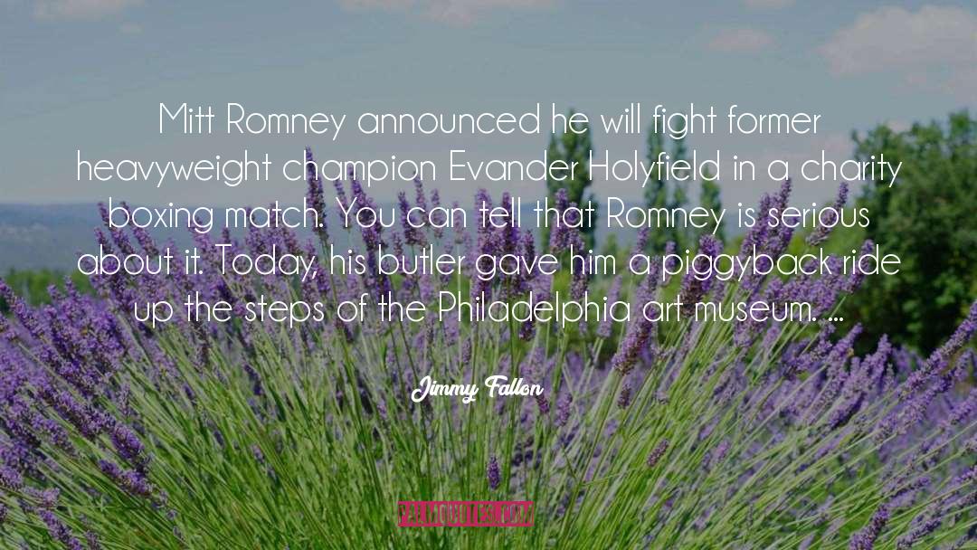 Jimmy Fallon Quotes: Mitt Romney announced he will