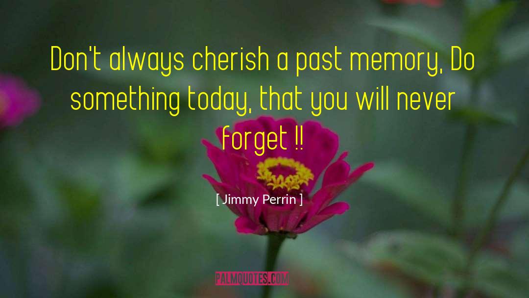 Jimmy Perrin Quotes: Don't always cherish a past