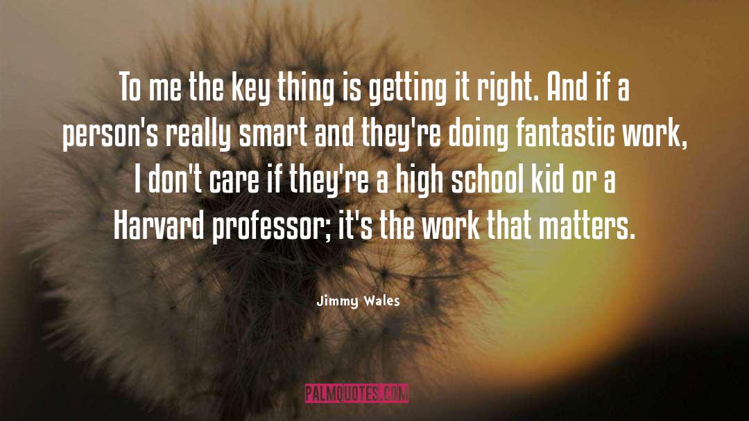 Jimmy Wales Quotes: To me the key thing