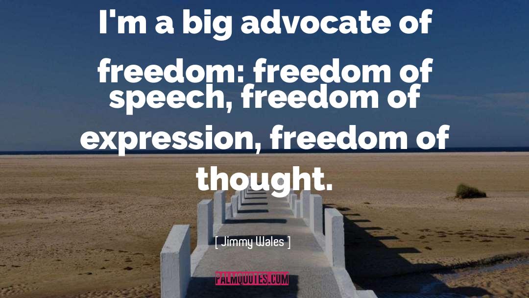 Jimmy Wales Quotes: I'm a big advocate of