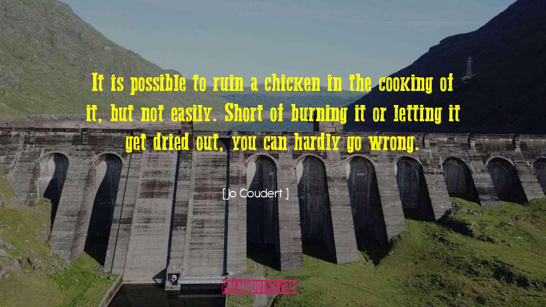 Jo Coudert Quotes: It is possible to ruin