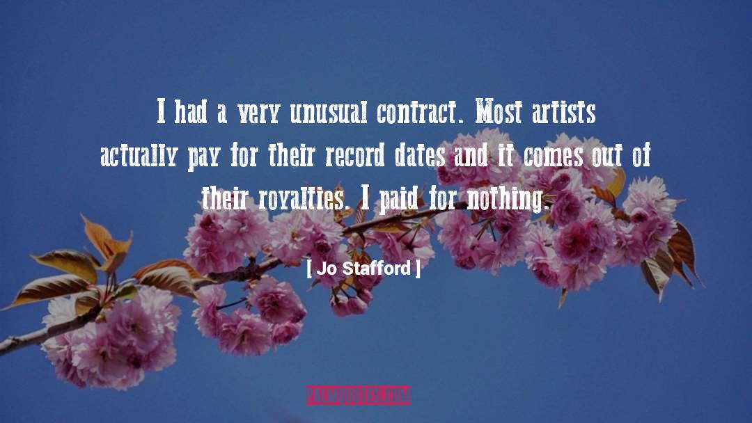 Jo Stafford Quotes: I had a very unusual
