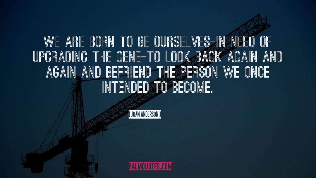 Joan Anderson Quotes: We are born to be