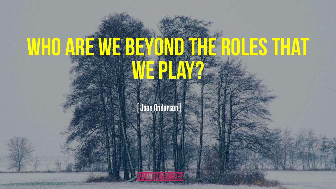 Joan Anderson Quotes: Who are we beyond the