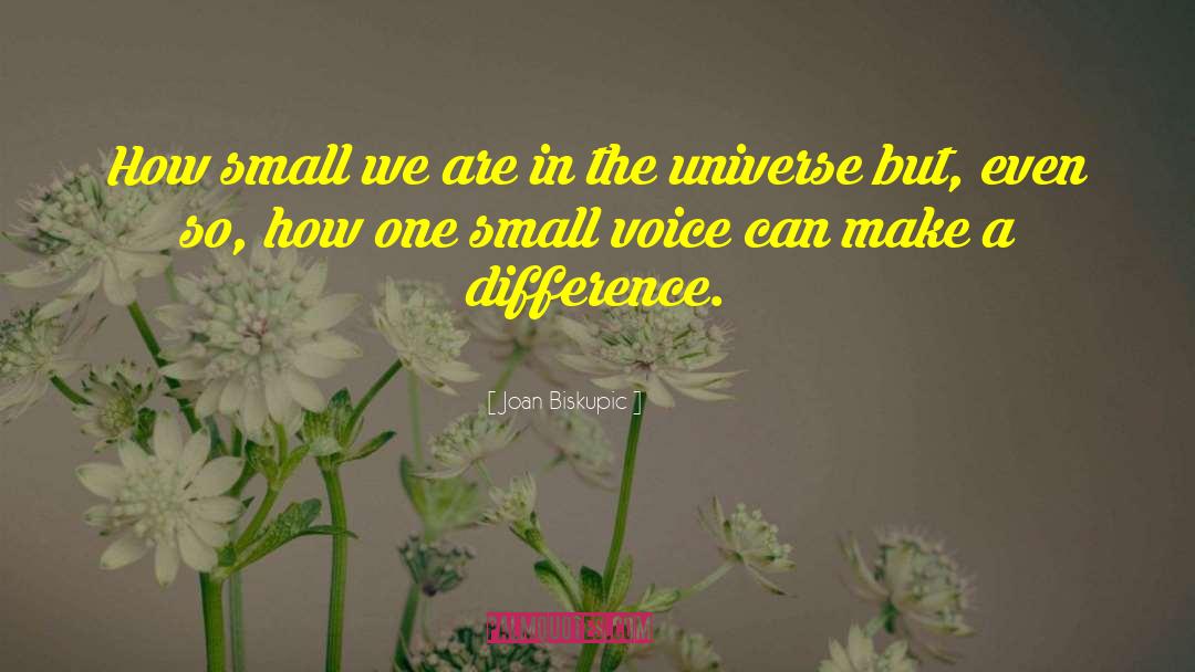 Joan Biskupic Quotes: How small we are in