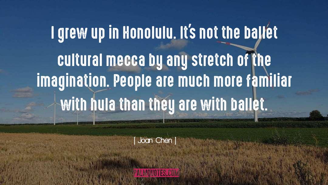 Joan Chen Quotes: I grew up in Honolulu.