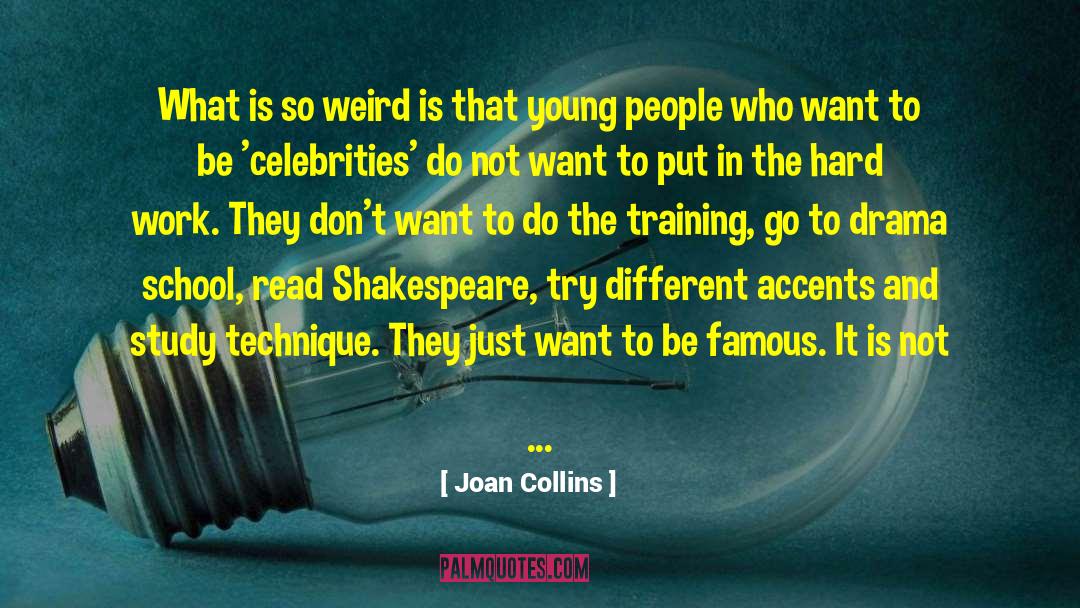 Joan Collins Quotes: What is so weird is