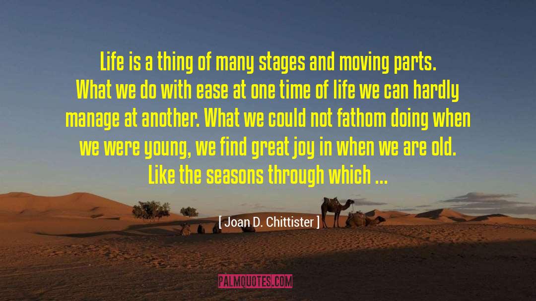 Joan D. Chittister Quotes: Life is a thing of