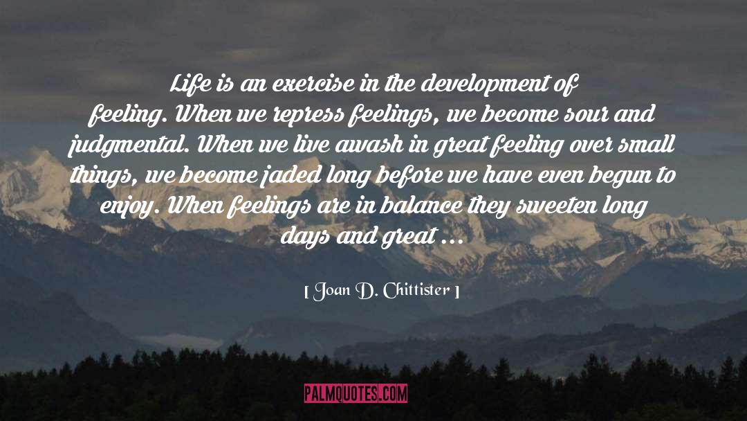 Joan D. Chittister Quotes: Life is an exercise in