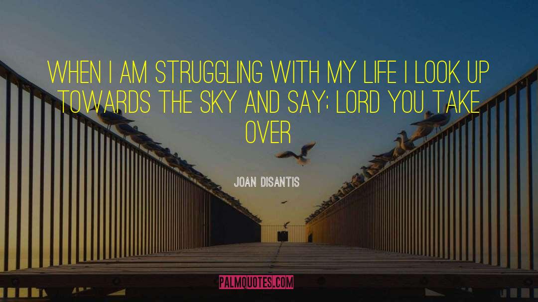 Joan Disantis Quotes: When I am struggling with