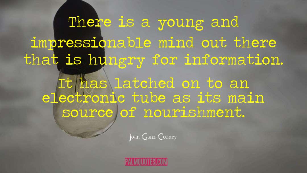 Joan Ganz Cooney Quotes: There is a young and