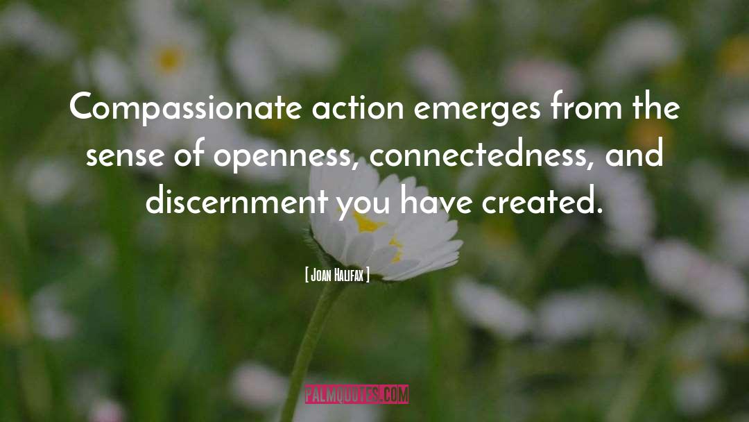 Joan Halifax Quotes: Compassionate action emerges from the