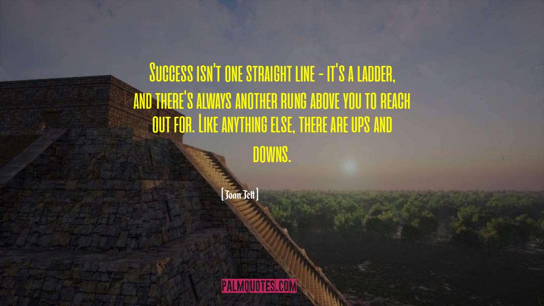 Joan Jett Quotes: Success isn't one straight line