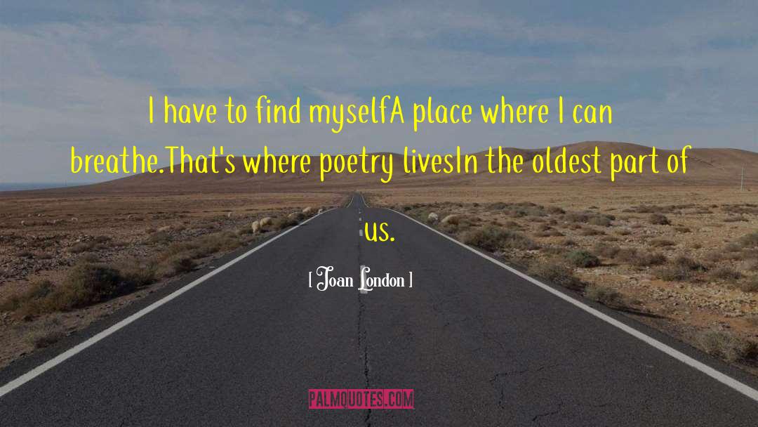 Joan London Quotes: I have to find myself<br