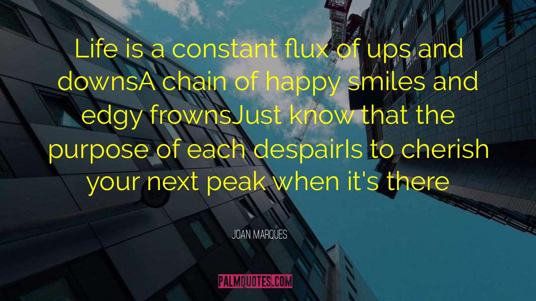 Joan Marques Quotes: Life is a constant flux