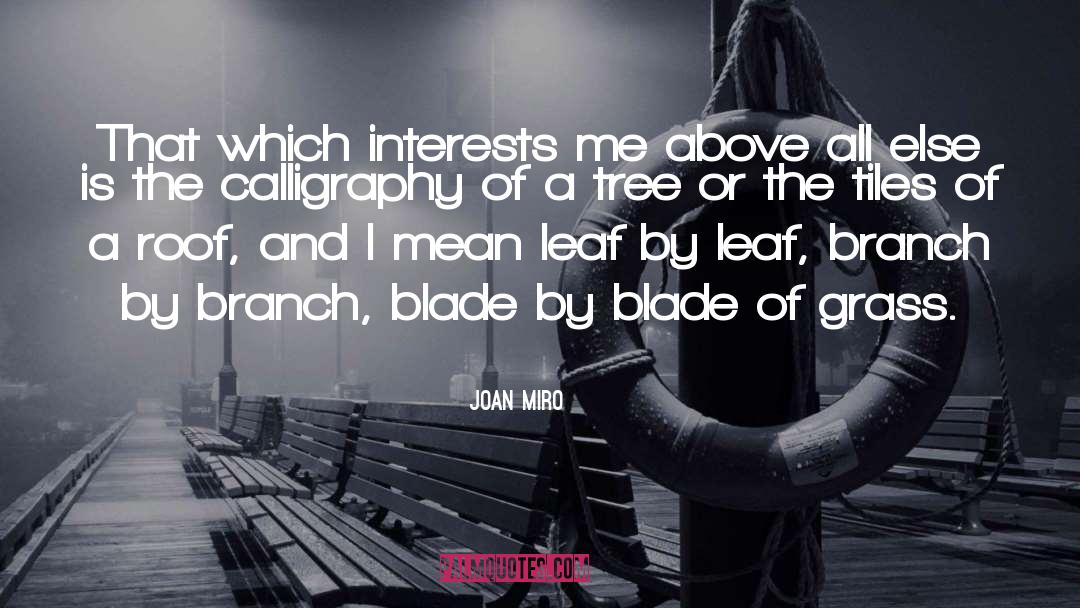 Joan Miro Quotes: That which interests me above