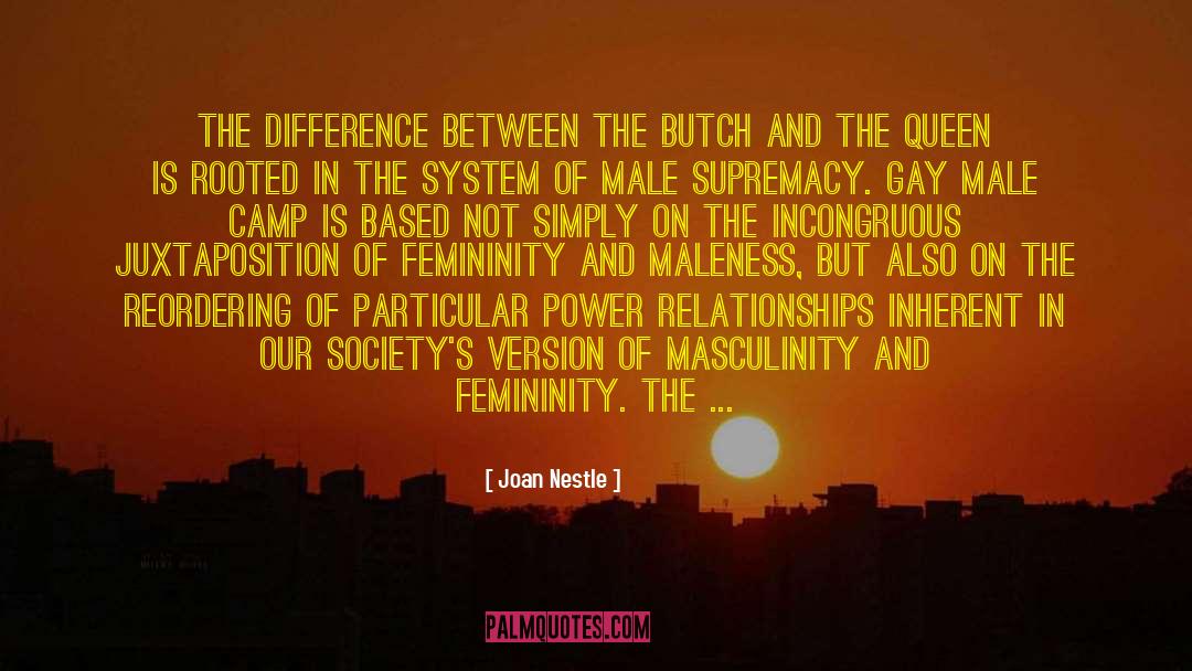 Joan Nestle Quotes: The difference between the butch