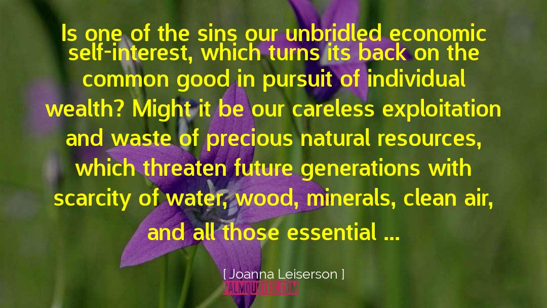 Joanna Leiserson Quotes: Is one of the sins