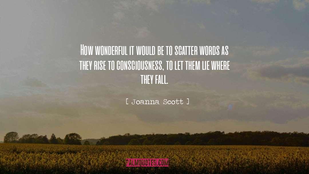 Joanna Scott Quotes: How wonderful it would be