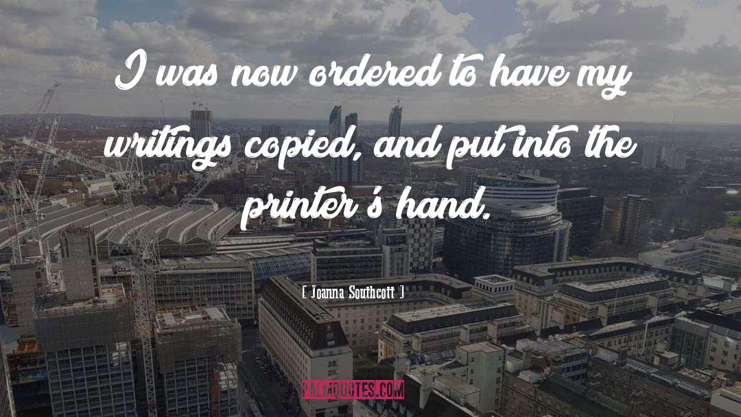 Joanna Southcott Quotes: I was now ordered to