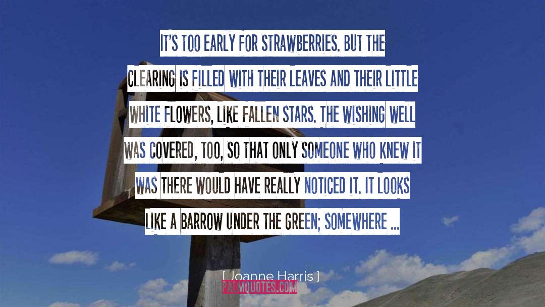 Joanne Harris Quotes: It's too early for strawberries.