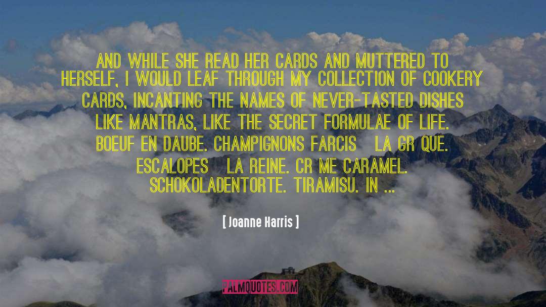 Joanne Harris Quotes: And while she read her