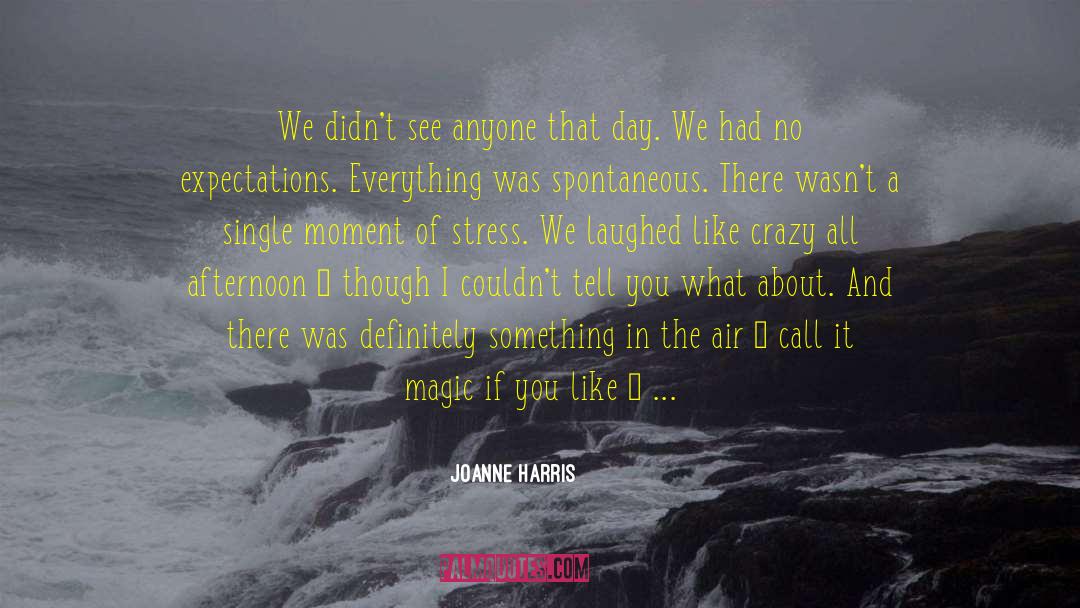 Joanne Harris Quotes: We didn't see anyone that