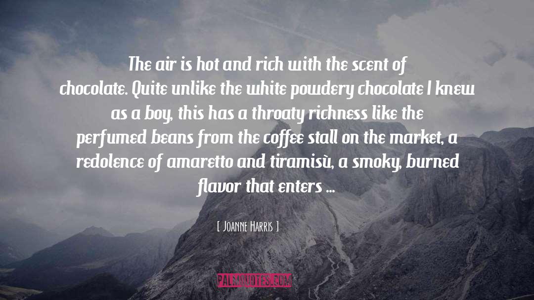 Joanne Harris Quotes: The air is hot and