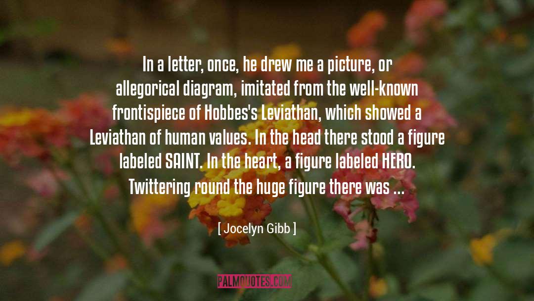 Jocelyn Gibb Quotes: In a letter, once, he