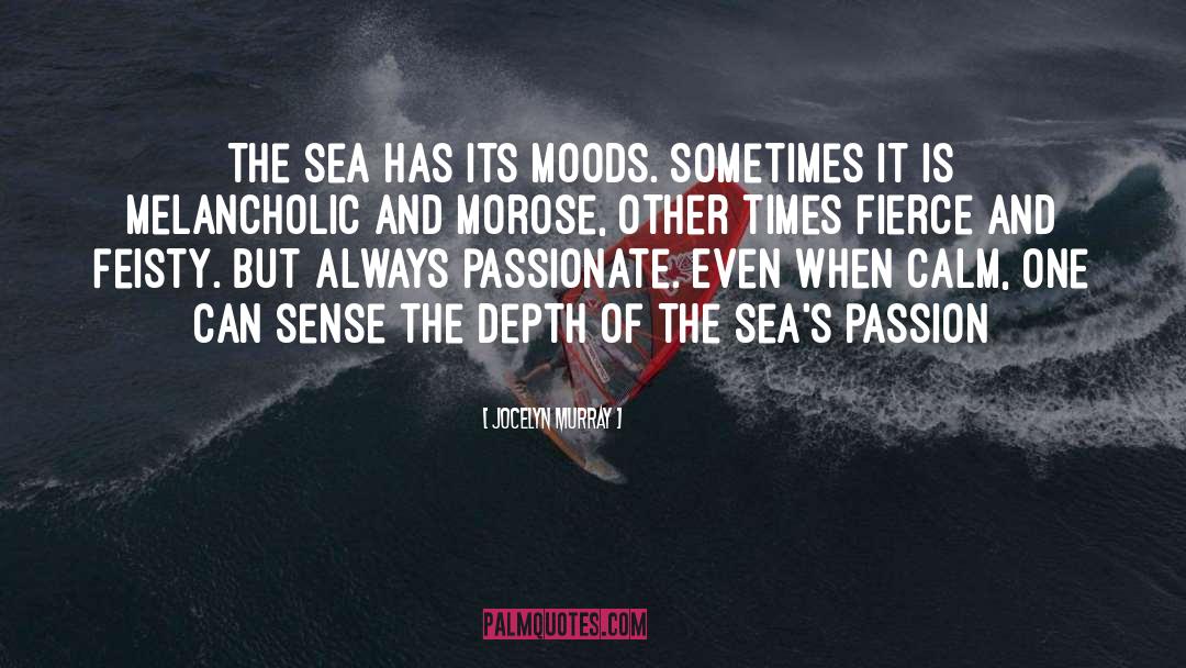 Jocelyn Murray Quotes: The sea has its moods.