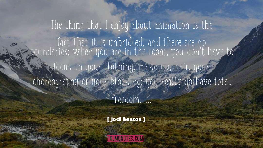 Jodi Benson Quotes: The thing that I enjoy