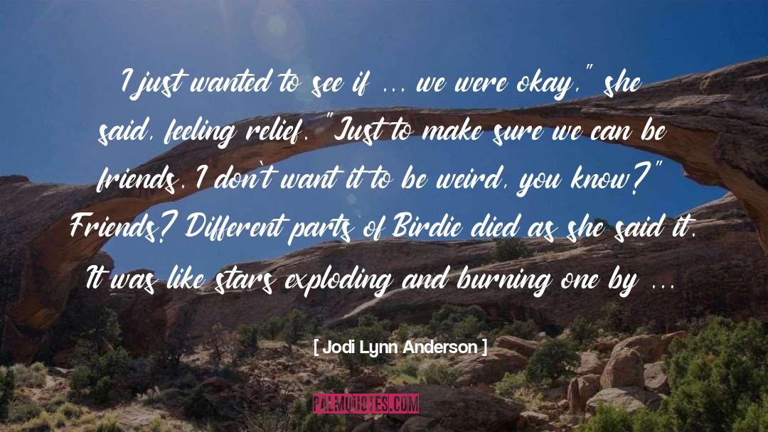 Jodi Lynn Anderson Quotes: I just wanted to see