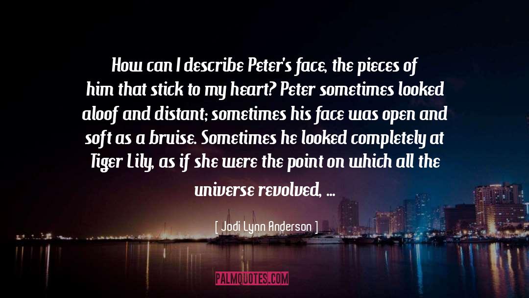 Jodi Lynn Anderson Quotes: How can I describe Peter's