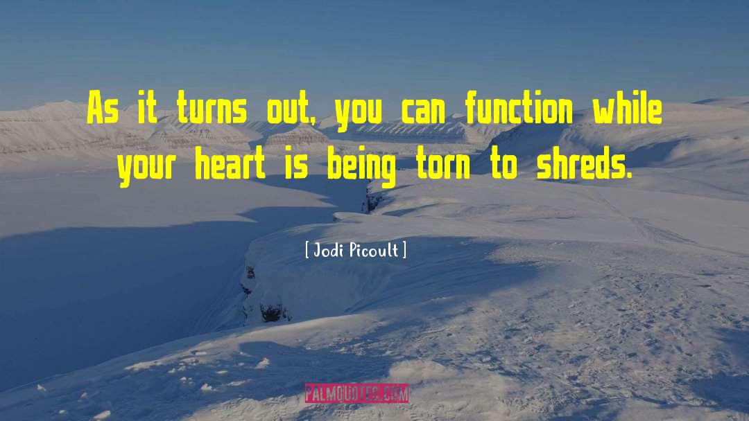 Jodi Picoult Quotes: As it turns out, you