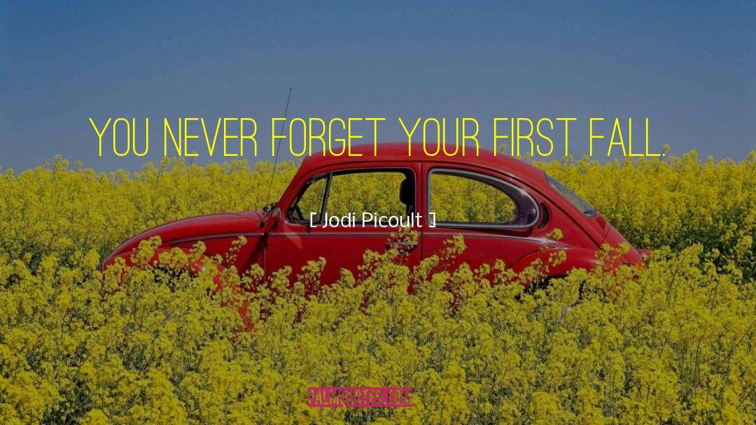 Jodi Picoult Quotes: you never forget your first