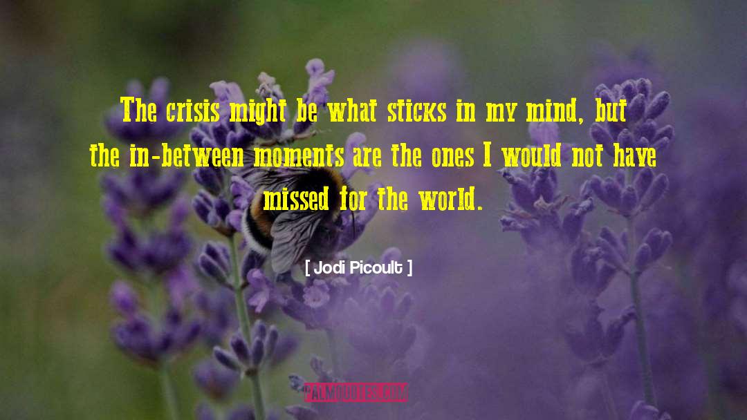 Jodi Picoult Quotes: The crisis might be what