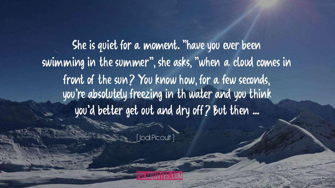 Jodi Picoult Quotes: She is quiet for a