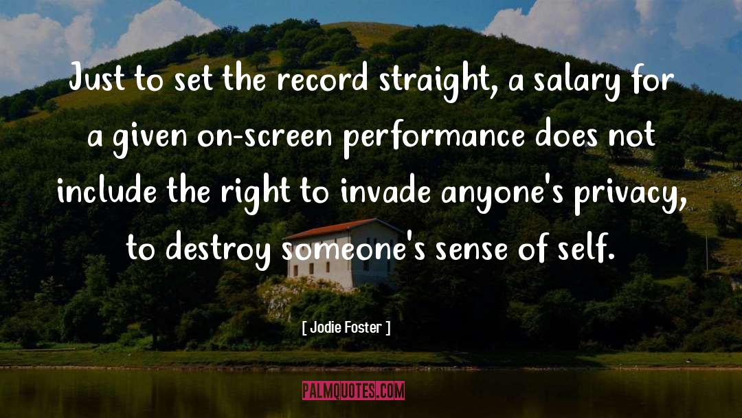 Jodie Foster Quotes: Just to set the record