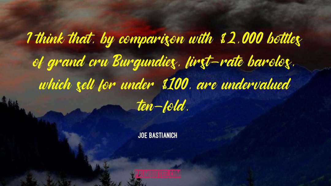 Joe Bastianich Quotes: I think that, by comparison