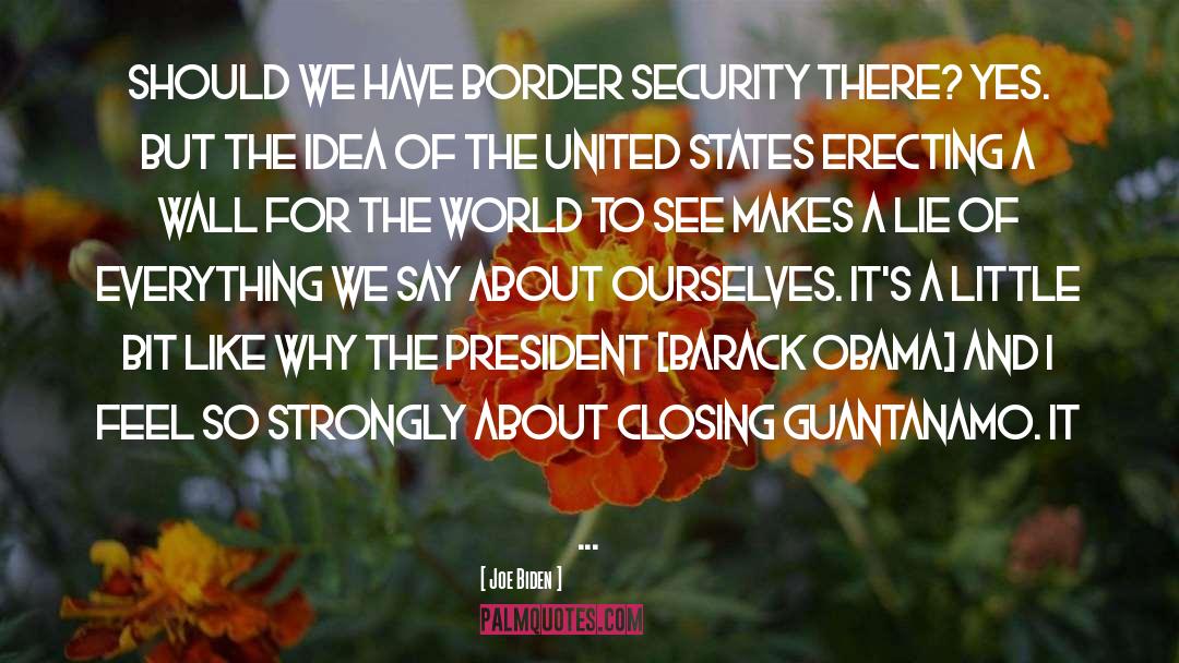 Joe Biden Quotes: Should we have border security