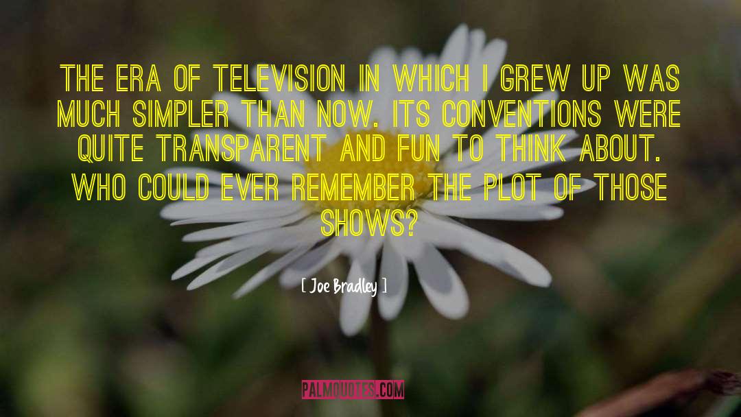 Joe Bradley Quotes: The era of television in