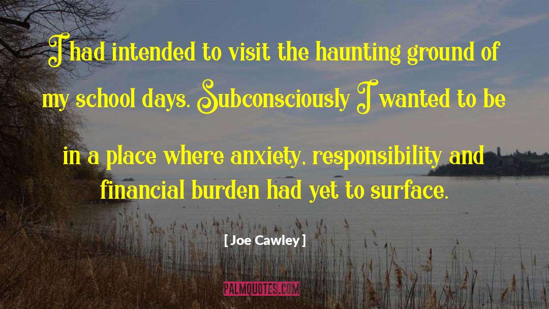 Joe Cawley Quotes: I had intended to visit