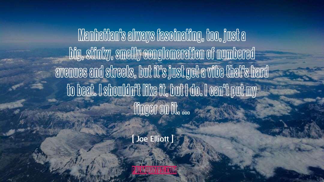 Joe Elliott Quotes: Manhattan's always fascinating, too, just