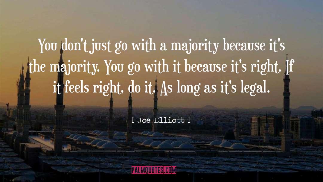 Joe Elliott Quotes: You don't just go with