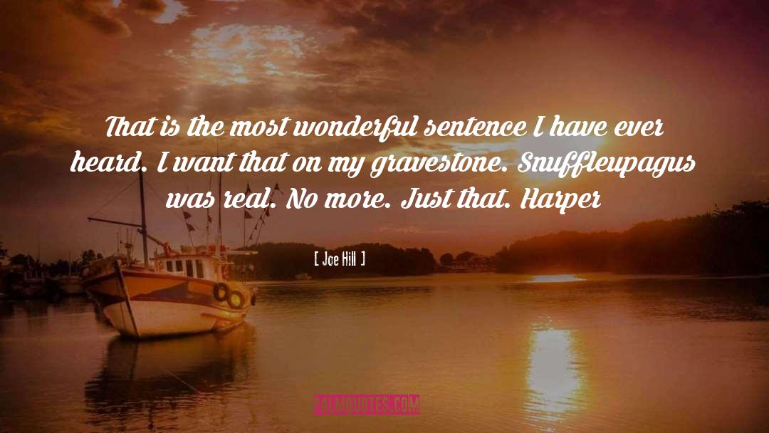 Joe Hill Quotes: That is the most wonderful
