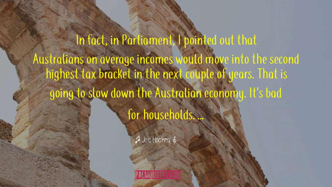 Joe Hockey Quotes: In fact, in Parliament, I