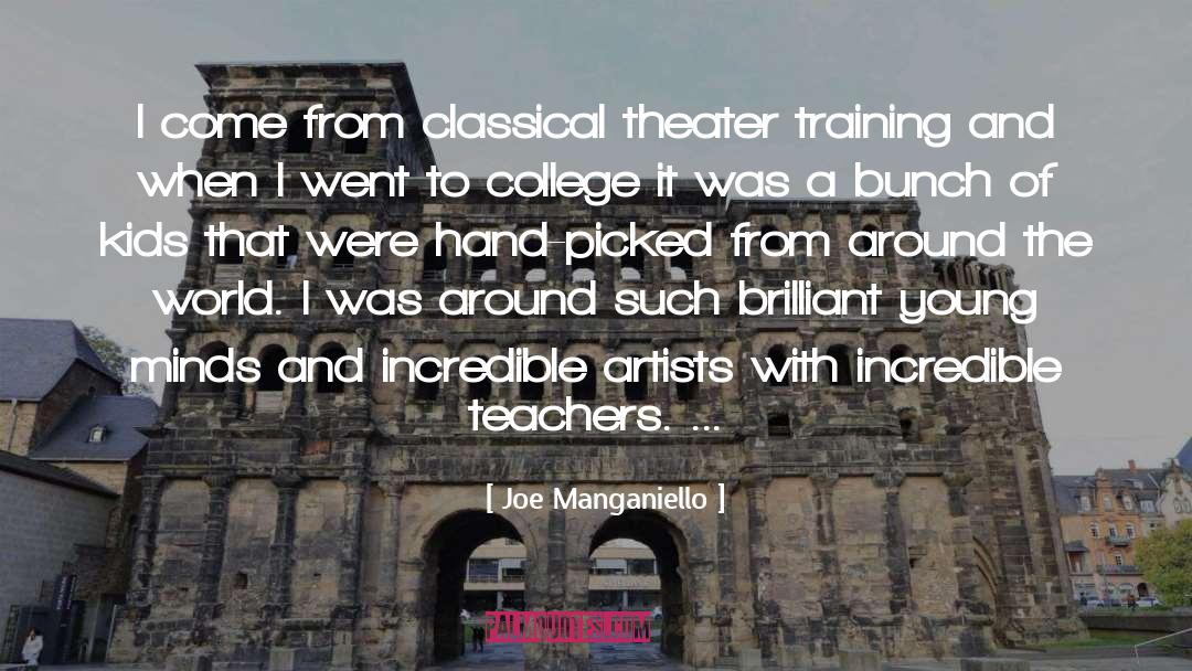 Joe Manganiello Quotes: I come from classical theater