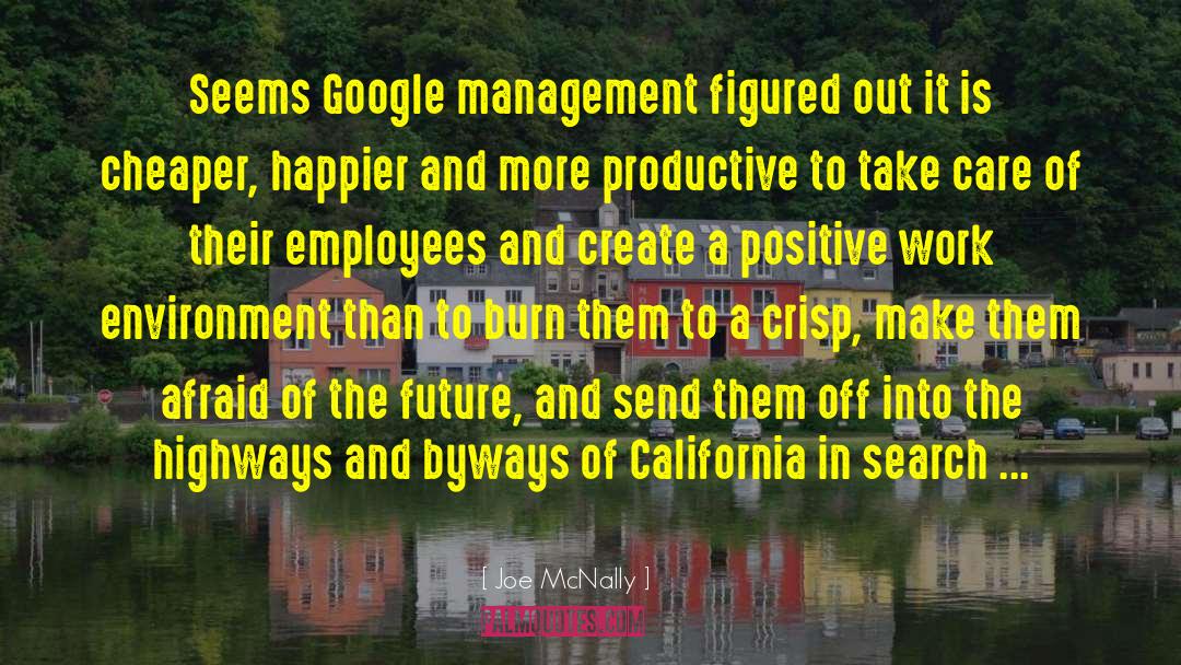 Joe McNally Quotes: Seems Google management figured out