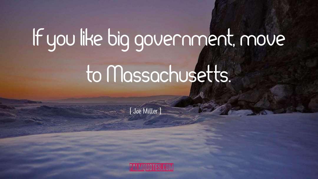 Joe Miller Quotes: If you like big government,